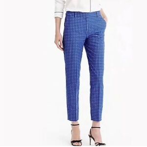 J. Crew Blue Patterned Pantsuit